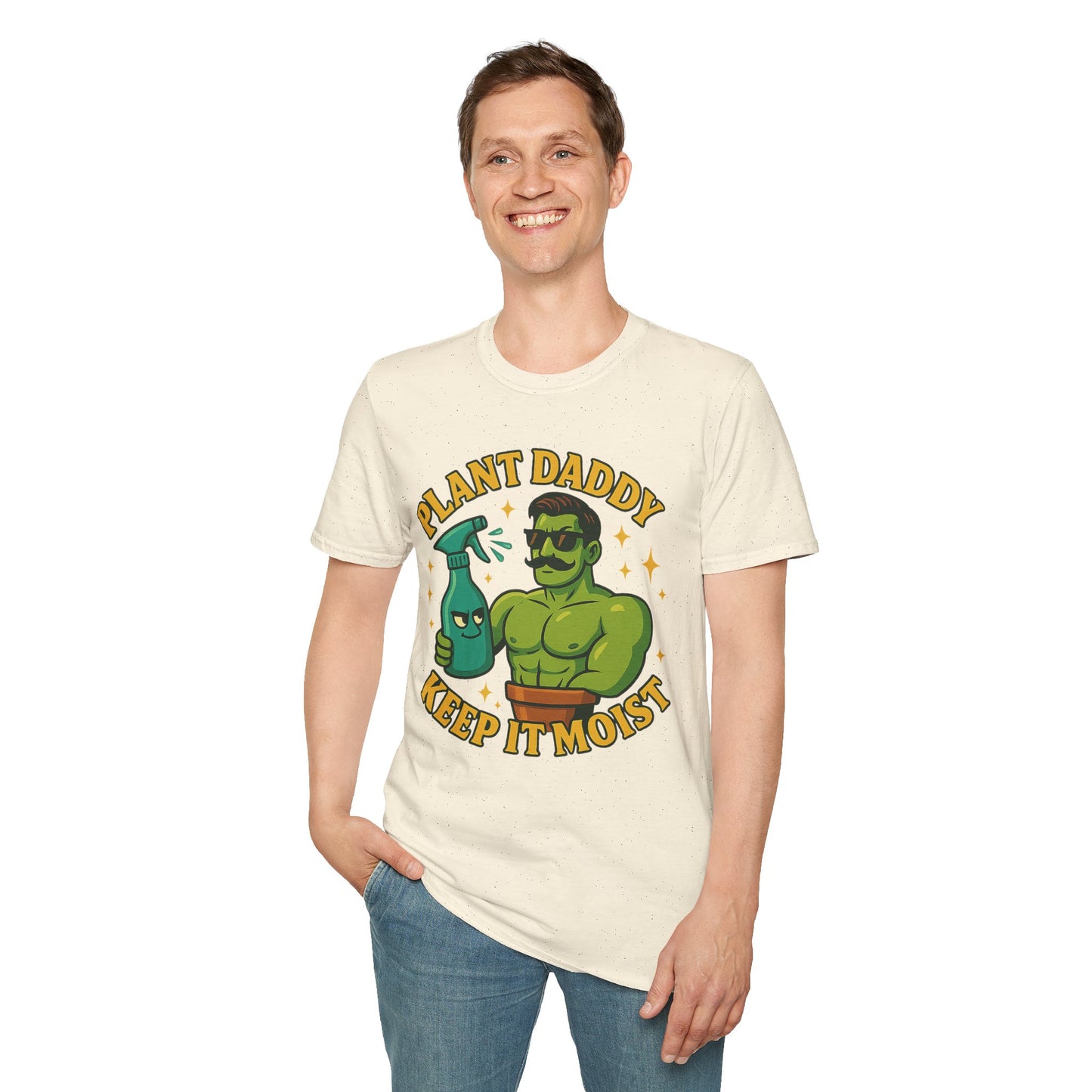 Plant Daddy Keep It Moist T-Shirt | Plant Lover Graphic Tee | Men's T-Shirt Plant Lover