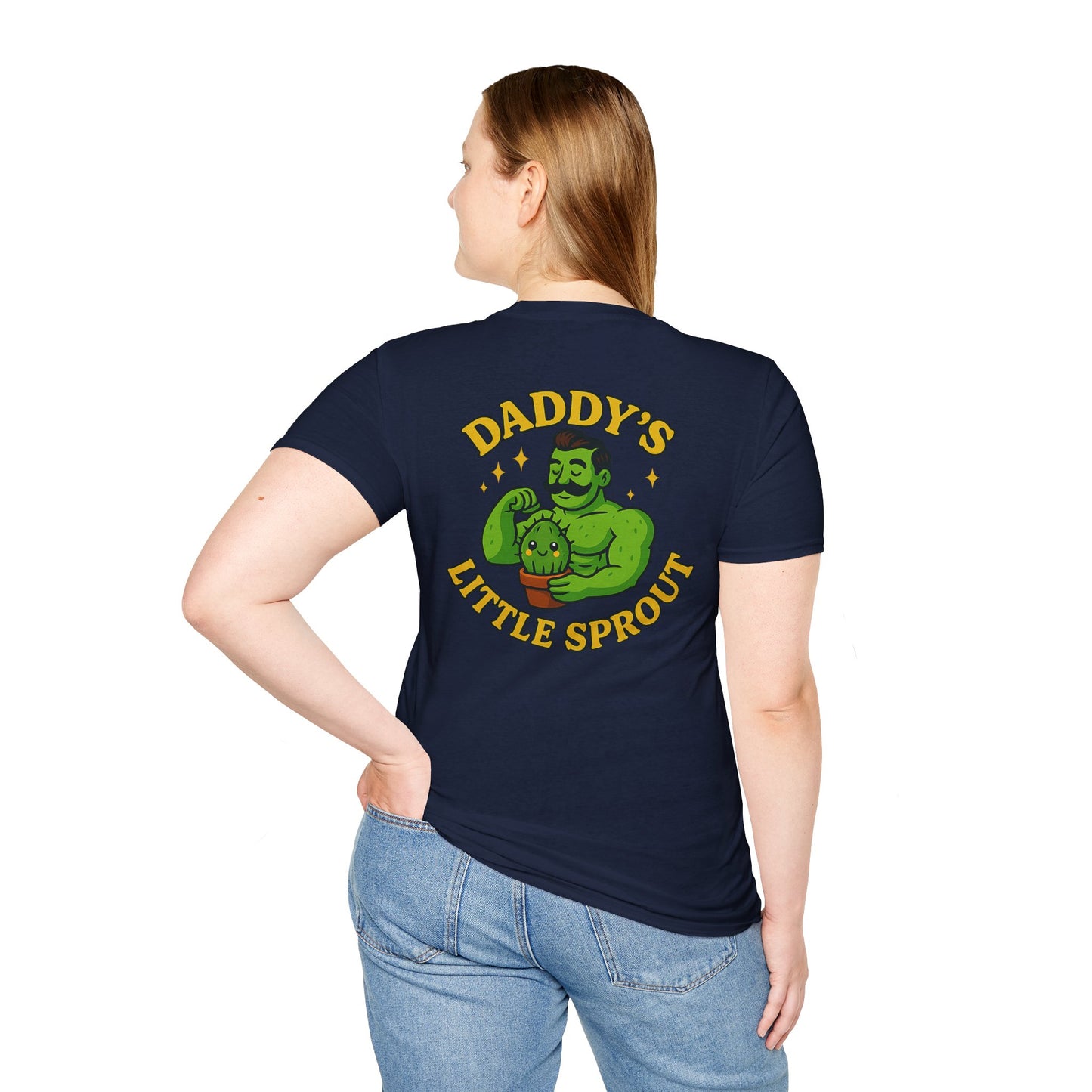 Daddy's Little Sprout T-Shirt | Plant Dad Graphic Tee | 2 Sided Men's T-Shirt Plant Lover