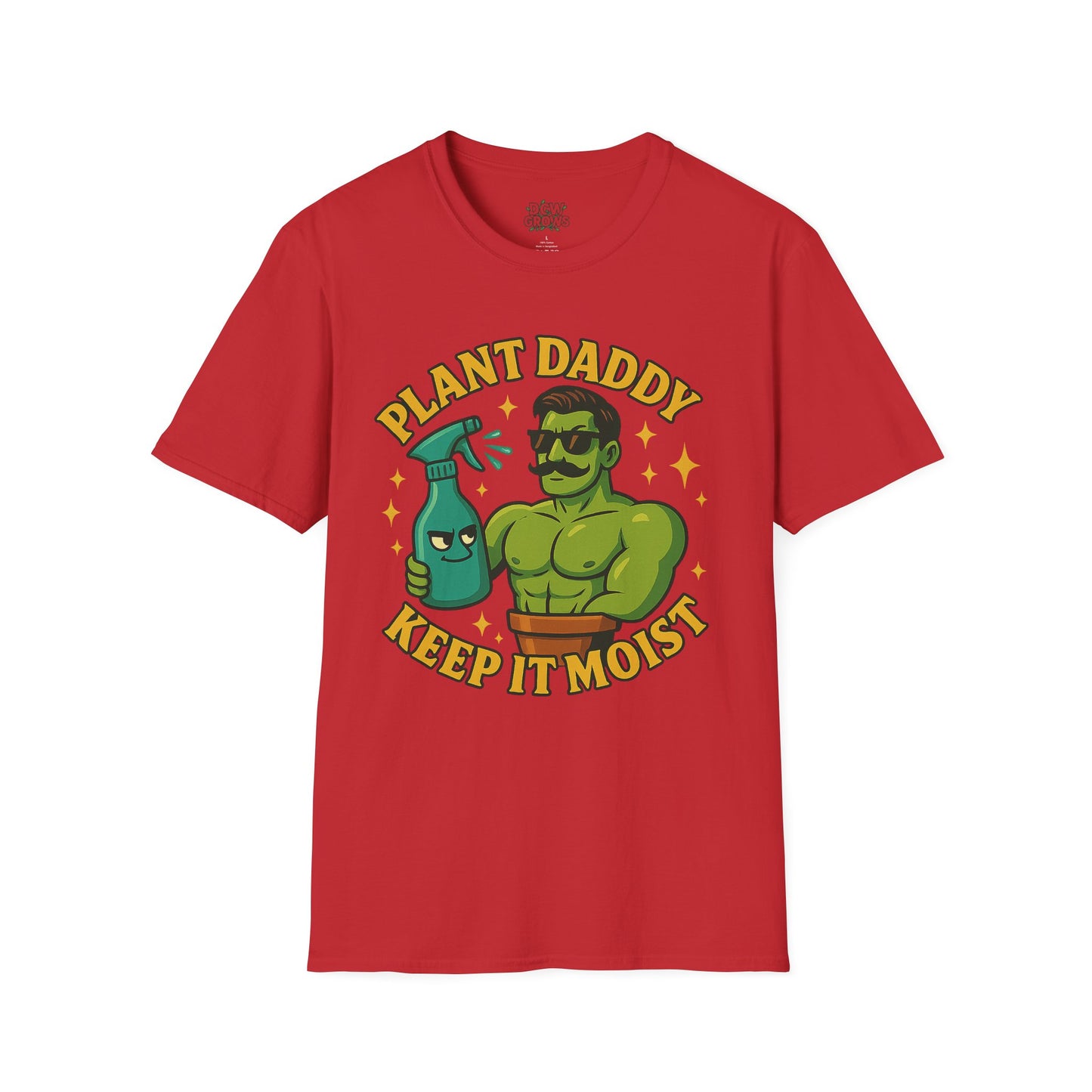 Plant Daddy Keep It Moist T-Shirt | Plant Lover Graphic Tee | Men's T-Shirt Plant Lover