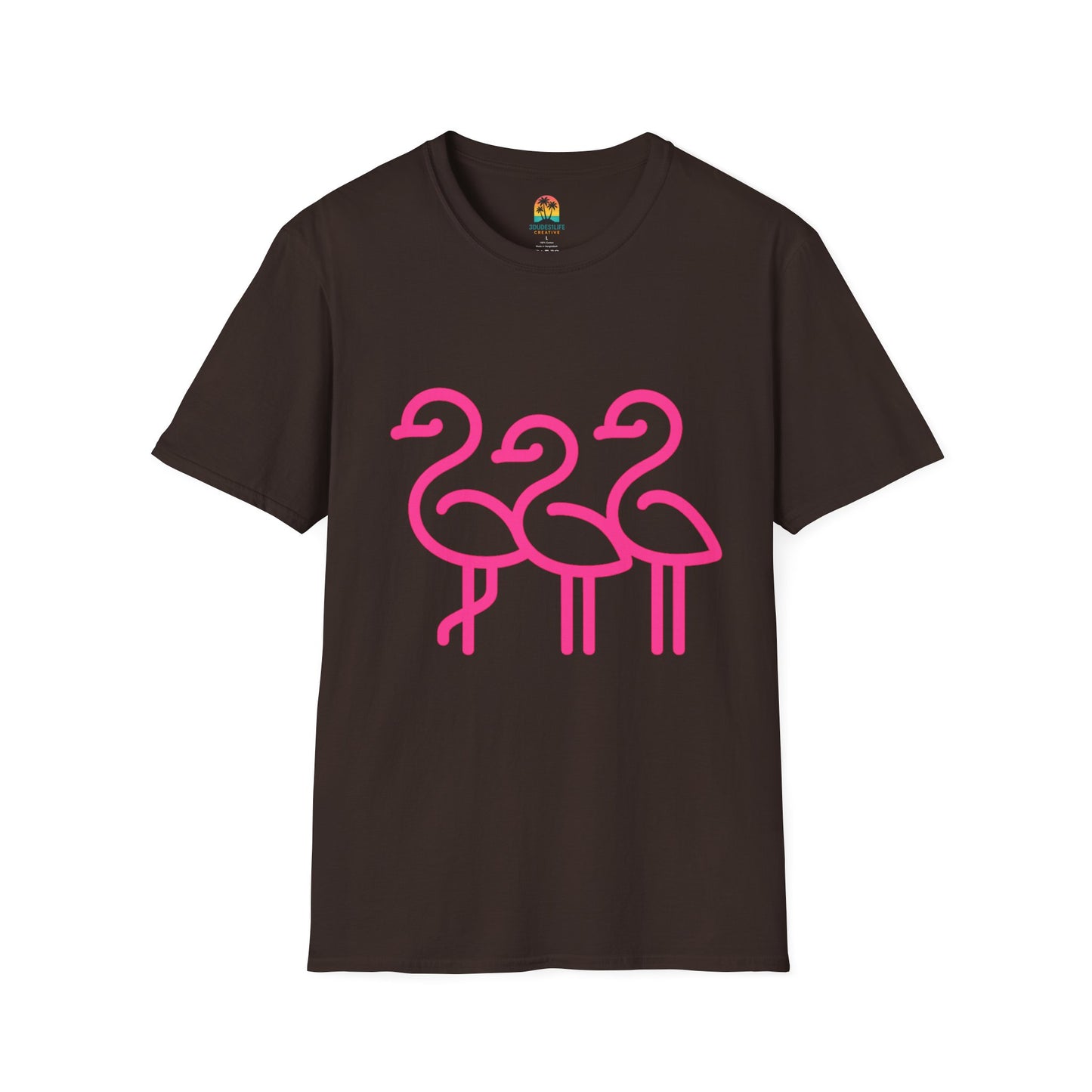 Trendy Trio Flamingo Tee | Fun Summer Shirt, Beachwear, Gift for Bird Lovers, Tropical Vibes, Casual Everyday Style