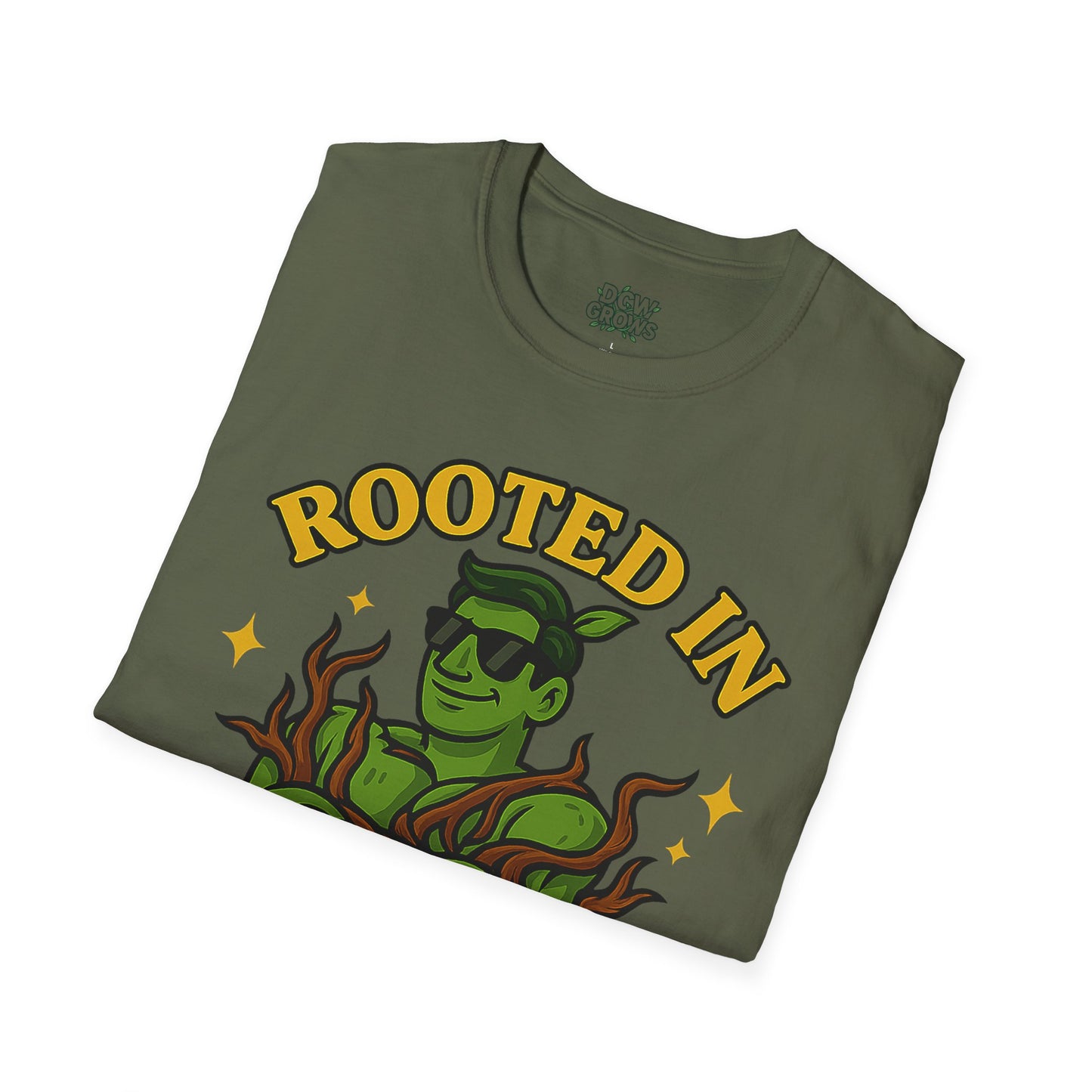 Softstyle Graphic T-Shirt | Rooted In Daddy Issues T-Shirt | Men's T-Shirt Plant Lover