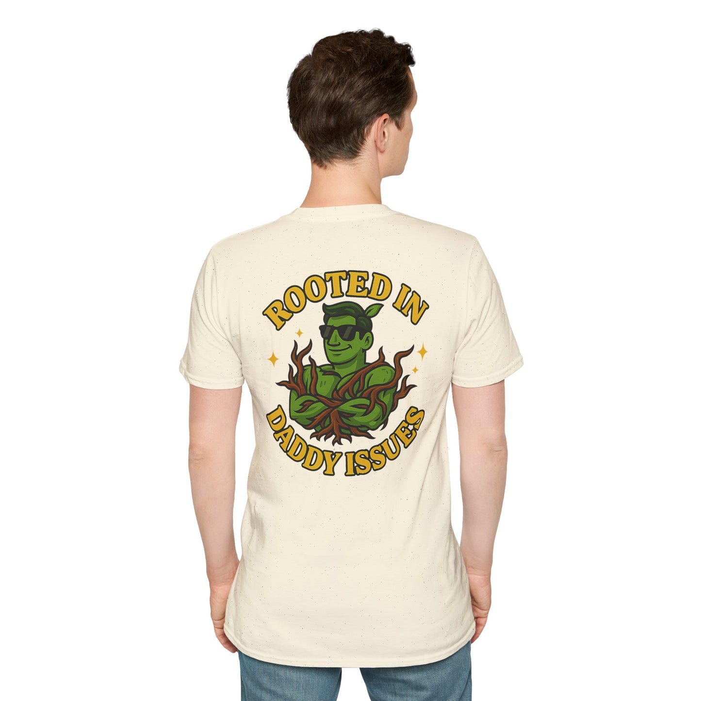 Rooted in Daddy Issues T-Shirt | Plant Monster Graphic Tee | Men's T-Shirt Plant Lover Funny 2 Sided