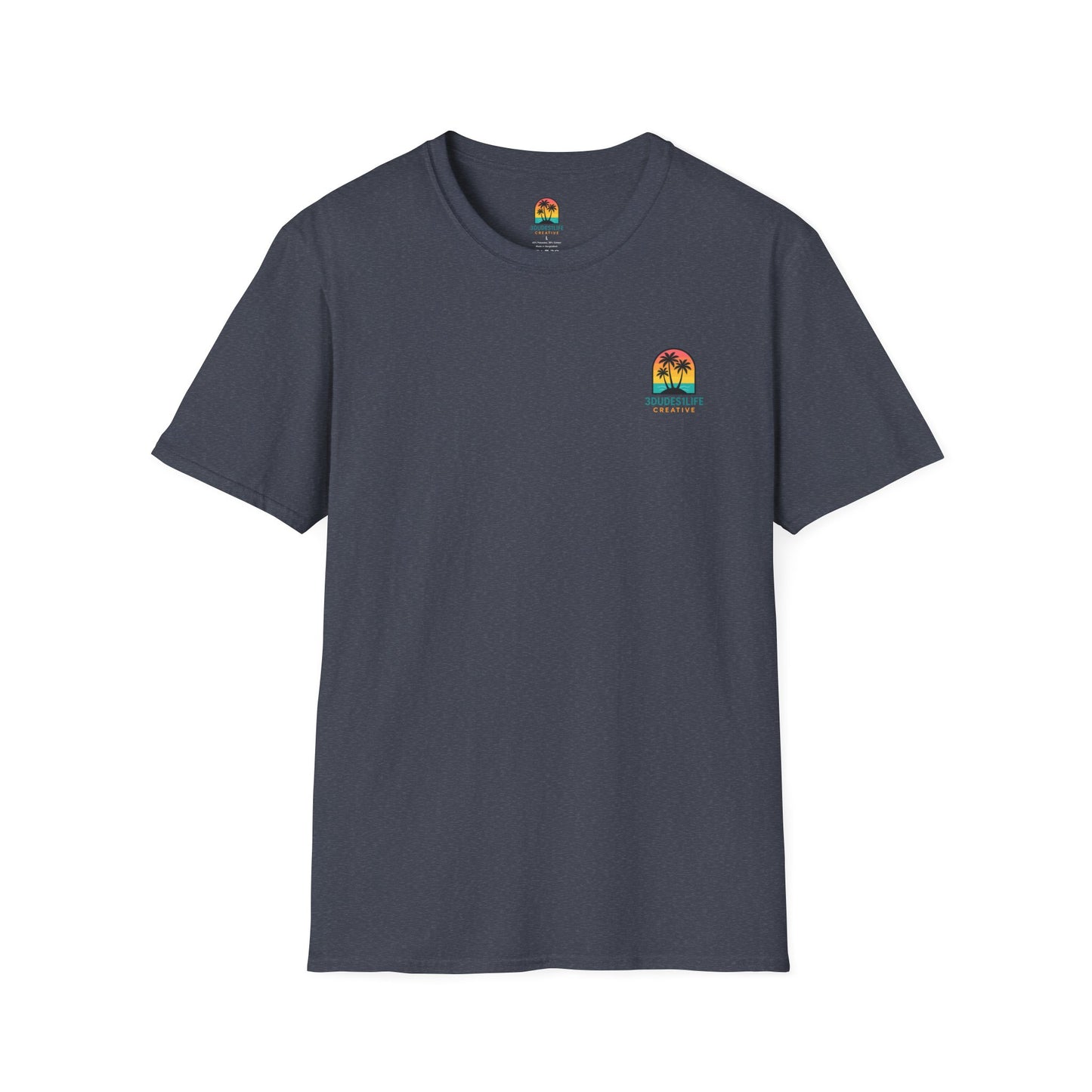 Sunset Palm Trees T-Shirt | Tropical Island Sunset Tee | Throuple Tee Shirt