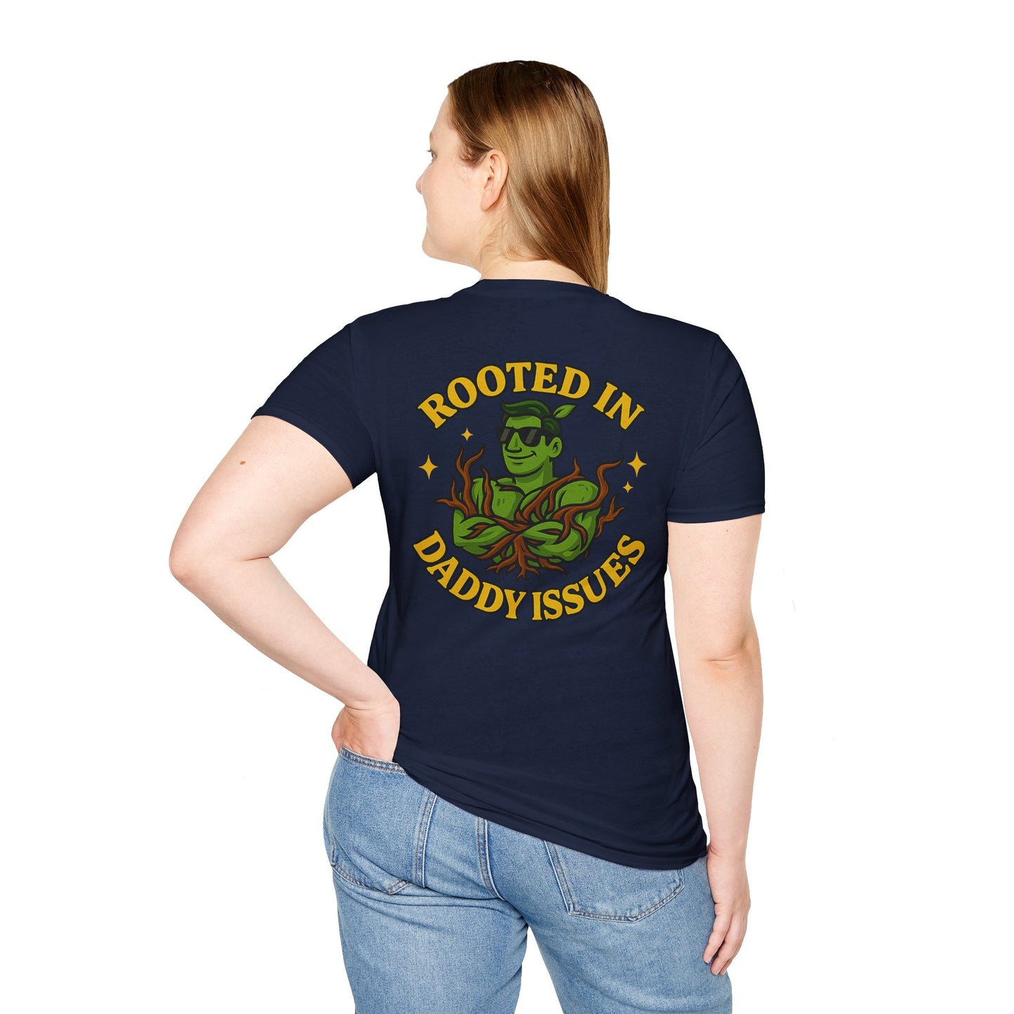 Rooted in Daddy Issues T-Shirt | Plant Monster Graphic Tee | Men's T-Shirt Plant Lover Funny 2 Sided