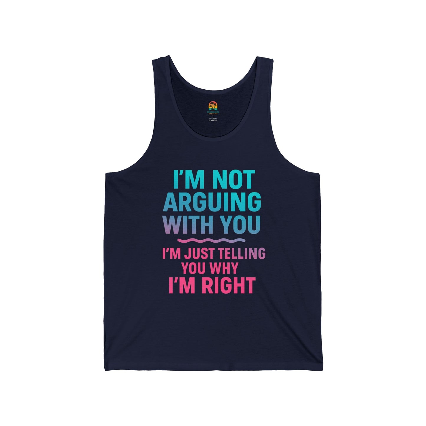 Funny Quote Unisex Jersey Tank Top, Perfect for Parties, Gifts, Summer Wear, Comfy Casual Tank, Great for Birthdays, BBQs