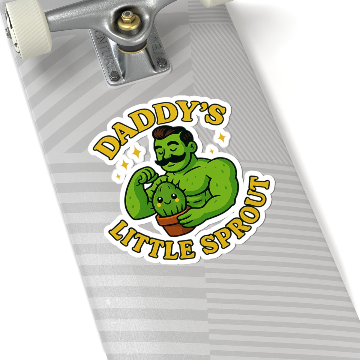 Daddy's Little Sprout Sticker | Kiss-Cut Plant Dad Vinyl | Funny Sticker for Plant Lovers
