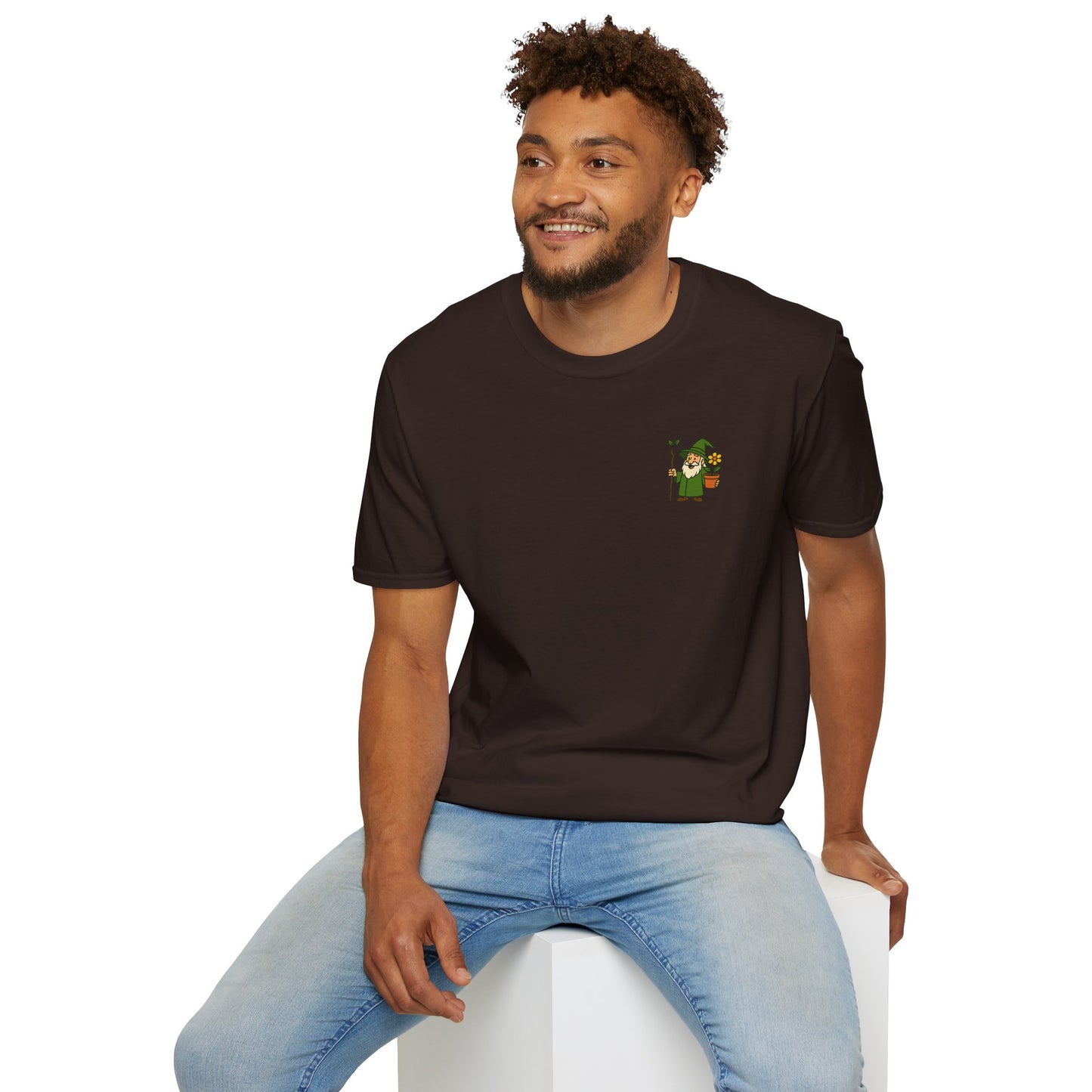 Grow Big or Go Home T-Shirt | Muscular Hulk Plant Fitness Graphic | 2 Sided Men's T-Shirt Plant Lover