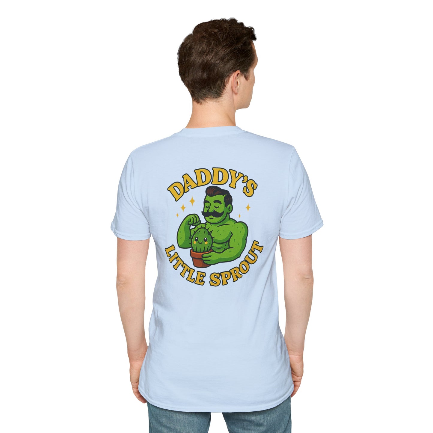 Daddy's Little Sprout T-Shirt | Plant Dad Graphic Tee | 2 Sided Men's T-Shirt Plant Lover