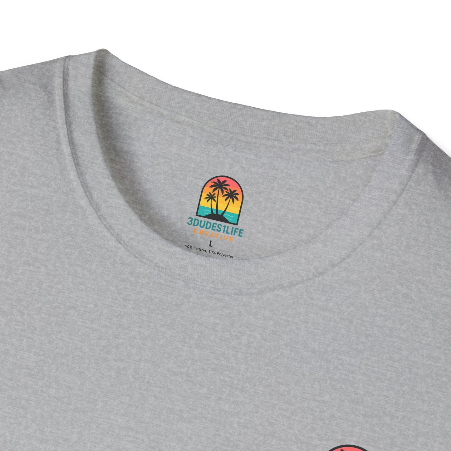 Sunset Palm Trees T-Shirt | Tropical Island Sunset Tee | Throuple Tee Shirt