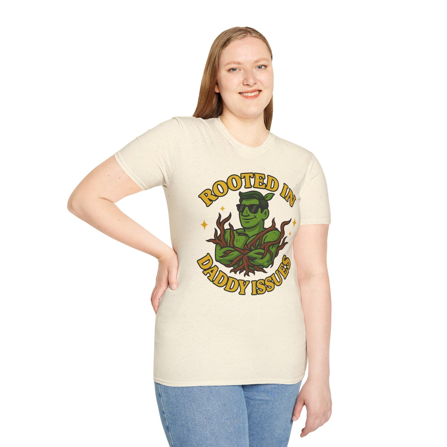 Softstyle Graphic T-Shirt | Rooted In Daddy Issues T-Shirt | Men's T-Shirt Plant Lover