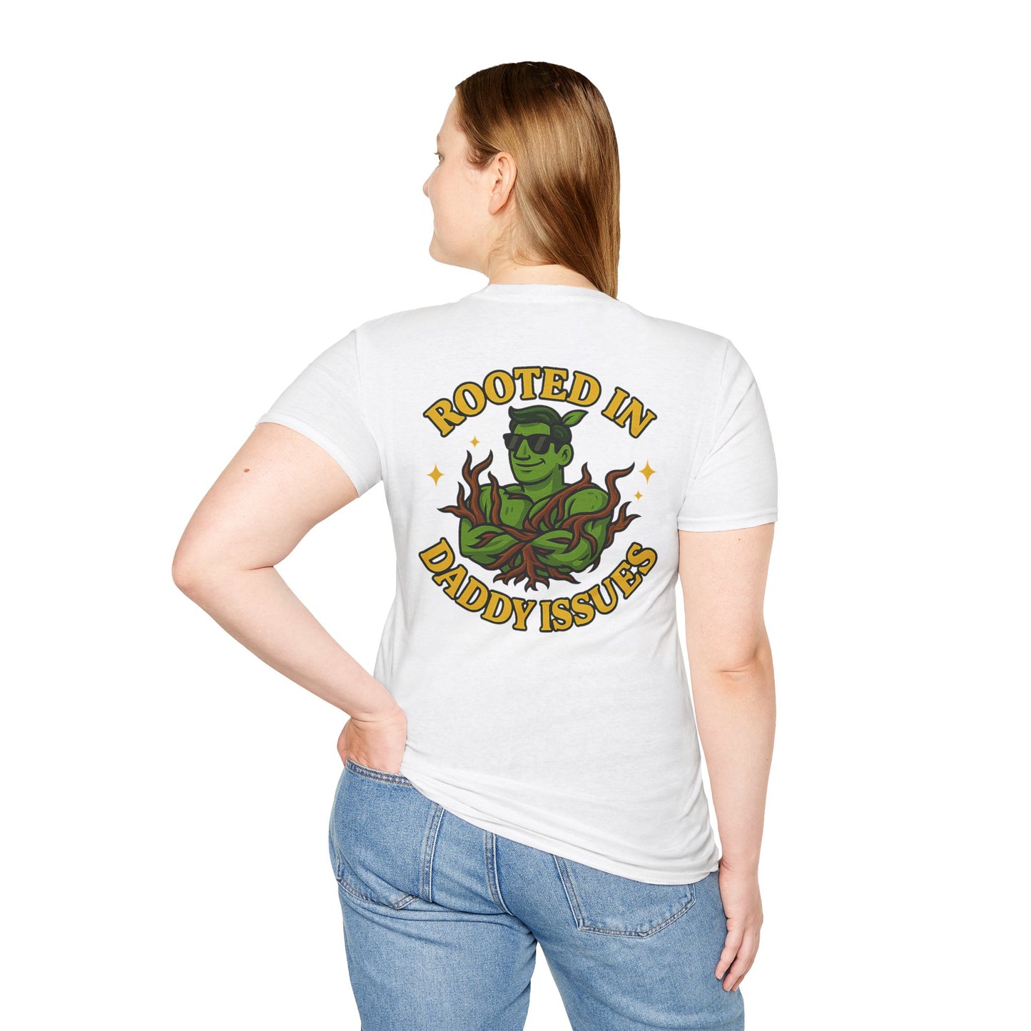 Rooted in Daddy Issues T-Shirt | Plant Monster Graphic Tee | Men's T-Shirt Plant Lover Funny 2 Sided