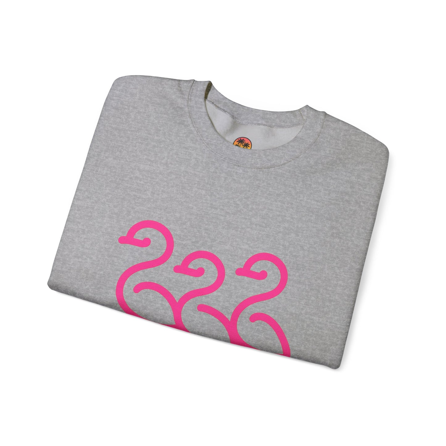 Flamingo Crewneck Sweatshirt, Stylish Casual Wear, Gift for Nature Lovers, Cozy Sweatshirt for Fall, Cute Beach-themed Apparel