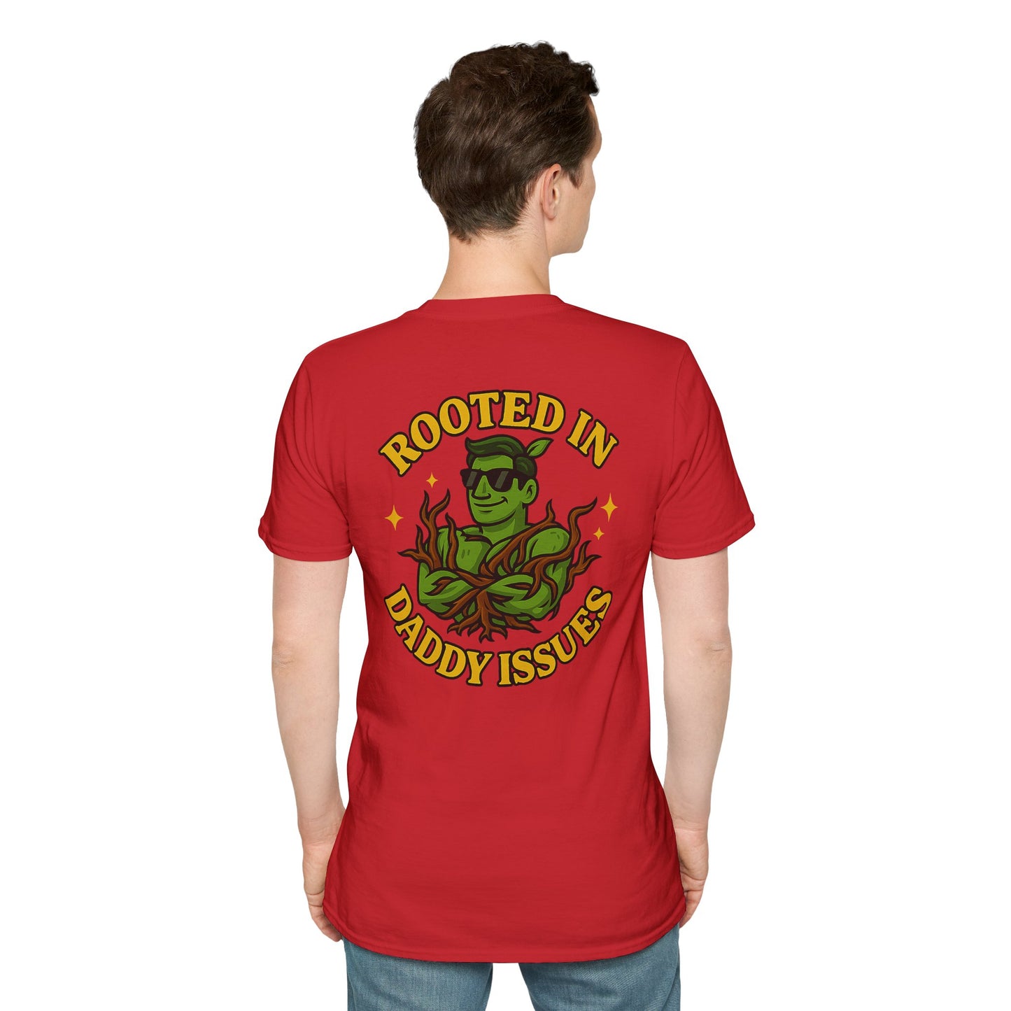 Rooted in Daddy Issues T-Shirt | Plant Monster Graphic Tee | Men's T-Shirt Plant Lover Funny 2 Sided