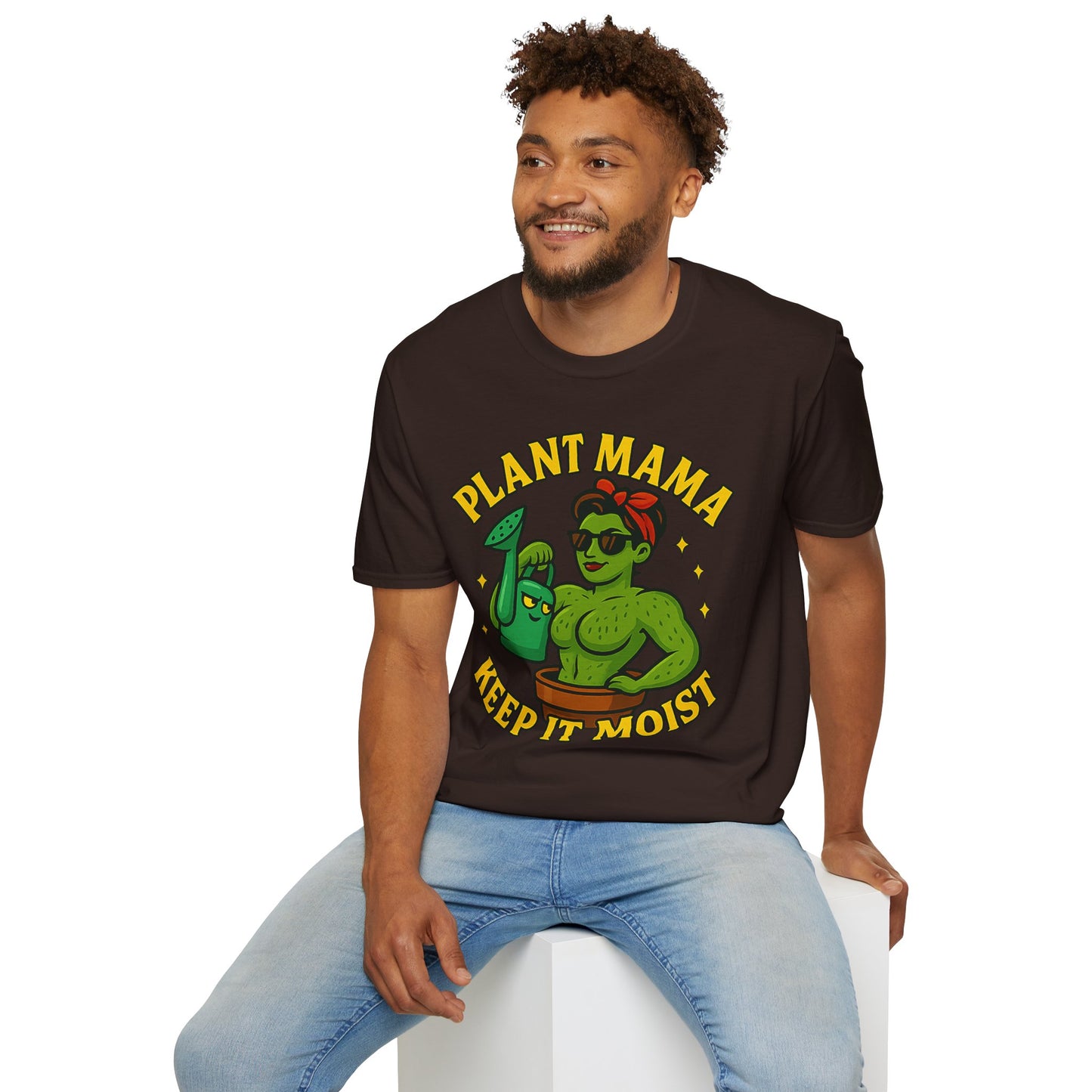 Plant Mama Keep It Moist T-Shirt | Plant Lover Graphic Tee | Women's Plant Lover T-Shirt