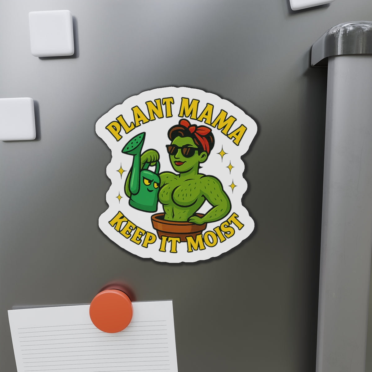 Plant Mama Keep It Moist Die-Cut Magnet | Plant Lover Magnet | Funny Magnet for Plant Lovers