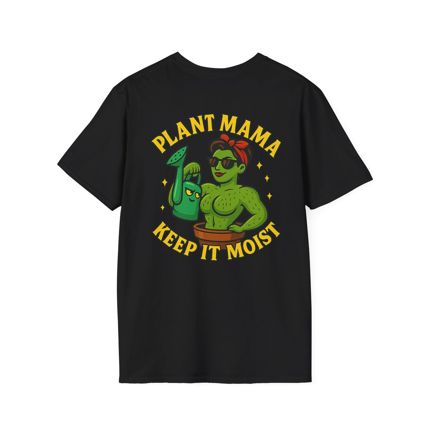 Plant Mama Keep It Moist T-Shirt | Plant Lover Graphic Tee | Women's T-Shirt Plant Lover Funny 2 Sided