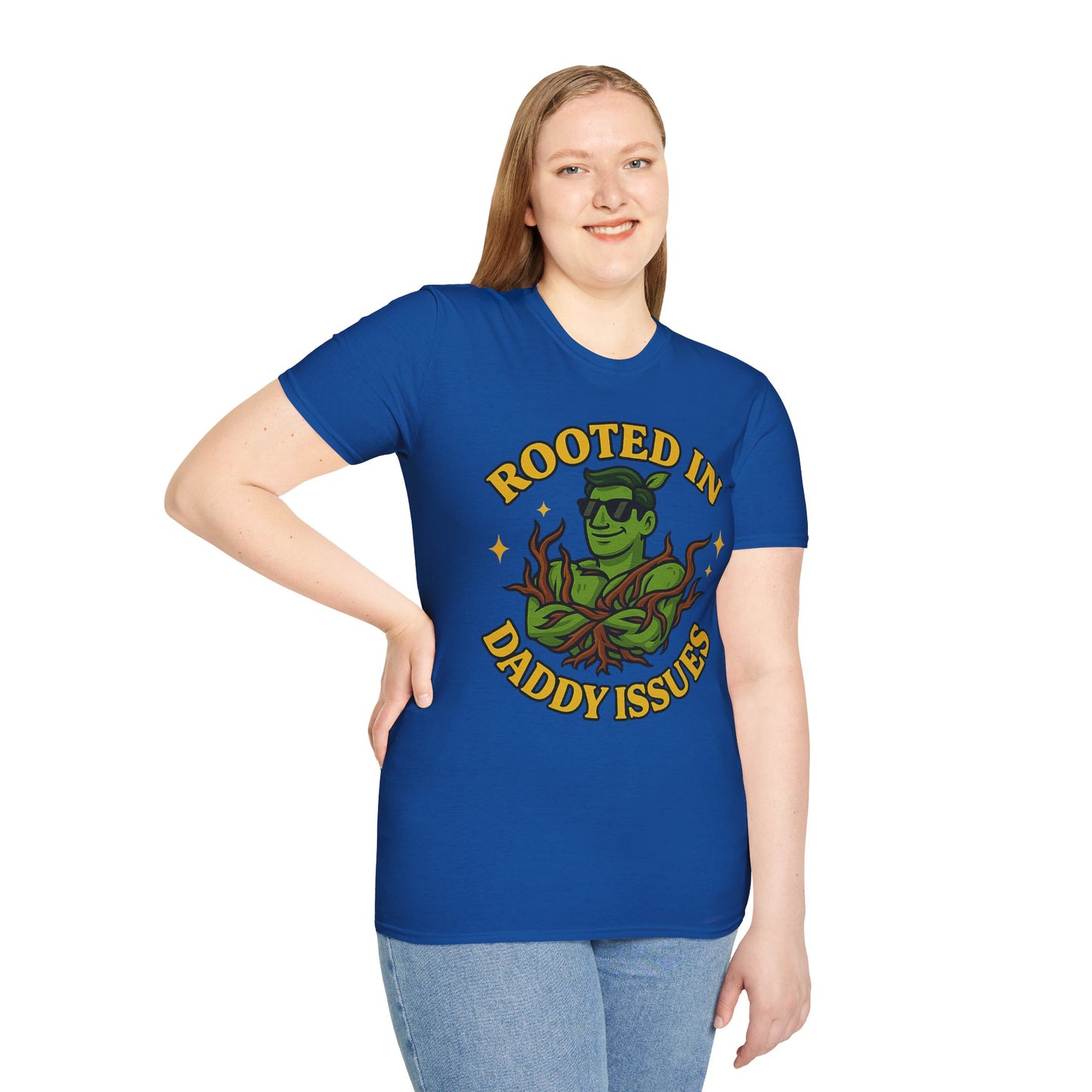 Softstyle Graphic T-Shirt | Rooted In Daddy Issues T-Shirt | Men's T-Shirt Plant Lover