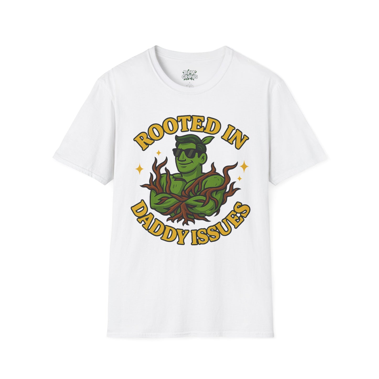 Softstyle Graphic T-Shirt | Rooted In Daddy Issues T-Shirt | Men's T-Shirt Plant Lover