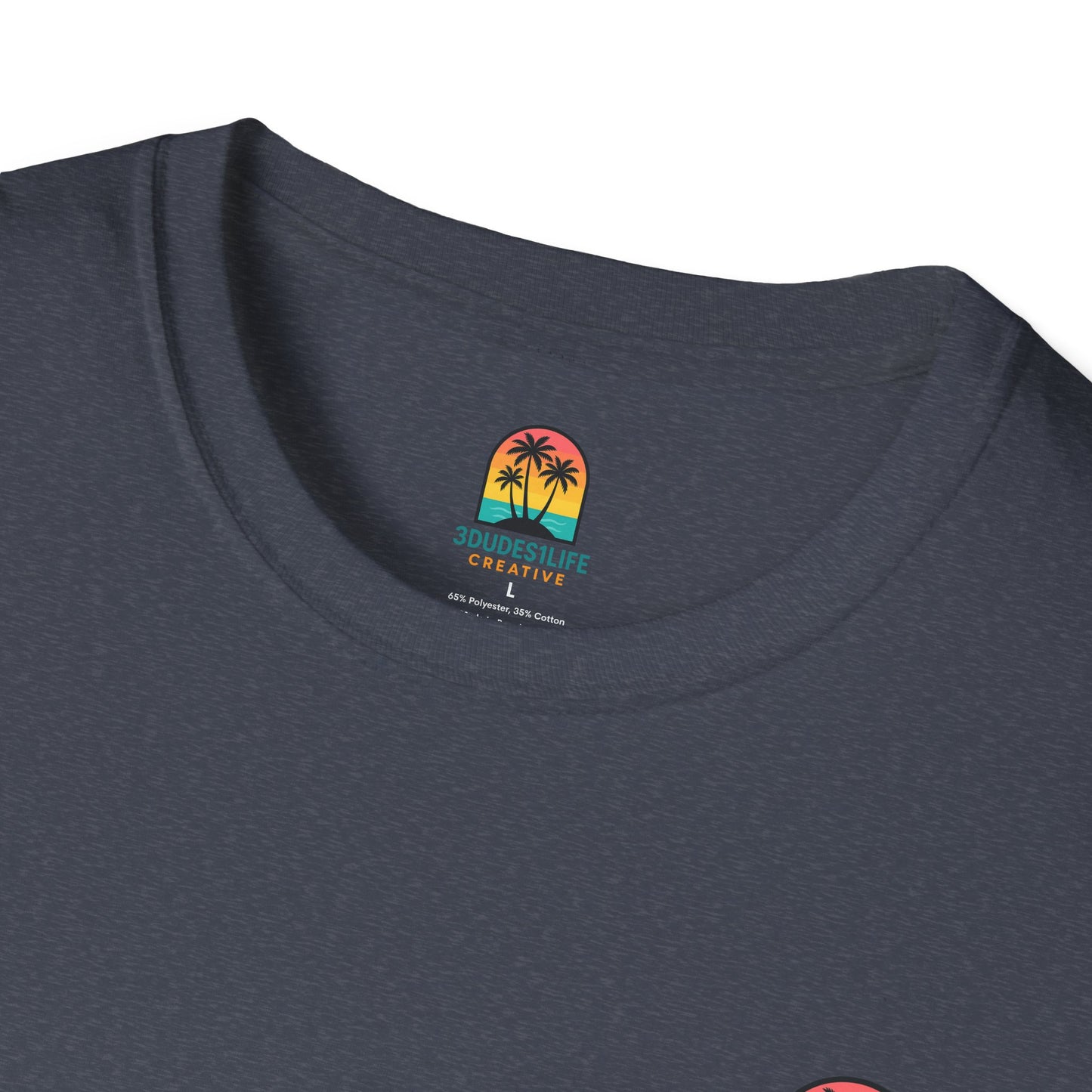 Sunset Palm Trees T-Shirt | Tropical Island Sunset Tee | Throuple Tee Shirt