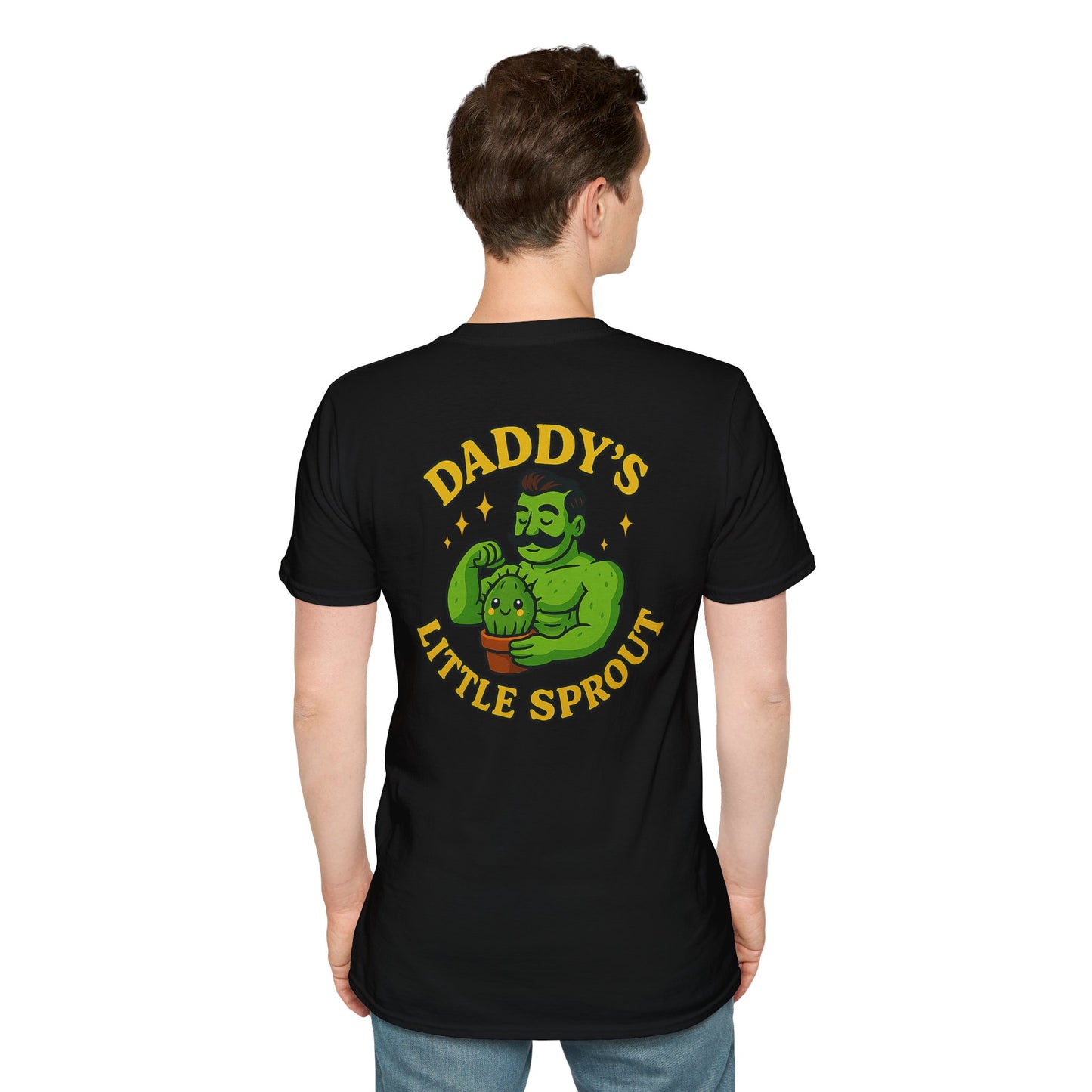 Daddy's Little Sprout T-Shirt | Plant Dad Graphic Tee | 2 Sided Men's T-Shirt Plant Lover