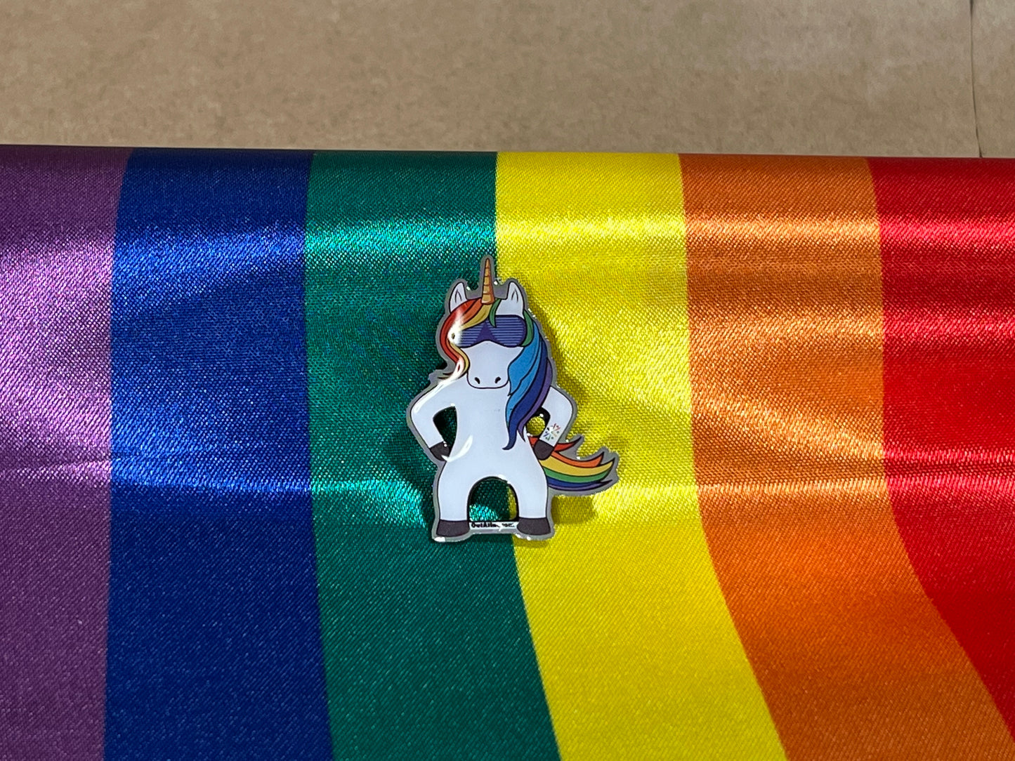 OATF® Proud Dabby Unicorn Pin Rainbow